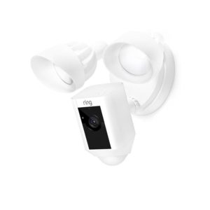 Outdoor Wi-Fi Cam with Motion Activated Floodlight, White