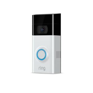 1080P HD Wi-Fi Wired and Wireless Video Door Bell 2, Smart Home Camera, Removable Battery, Works w/Google Home and Alexa